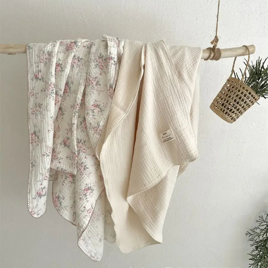 Floral Muslin Swaddle 100% Cotton