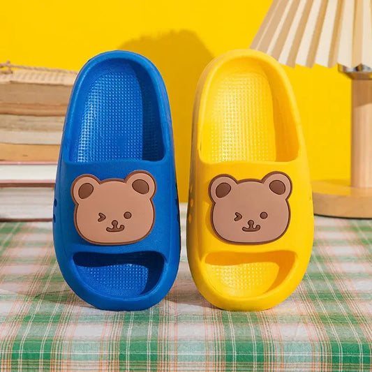 Cartoon Bear Kids Slippers