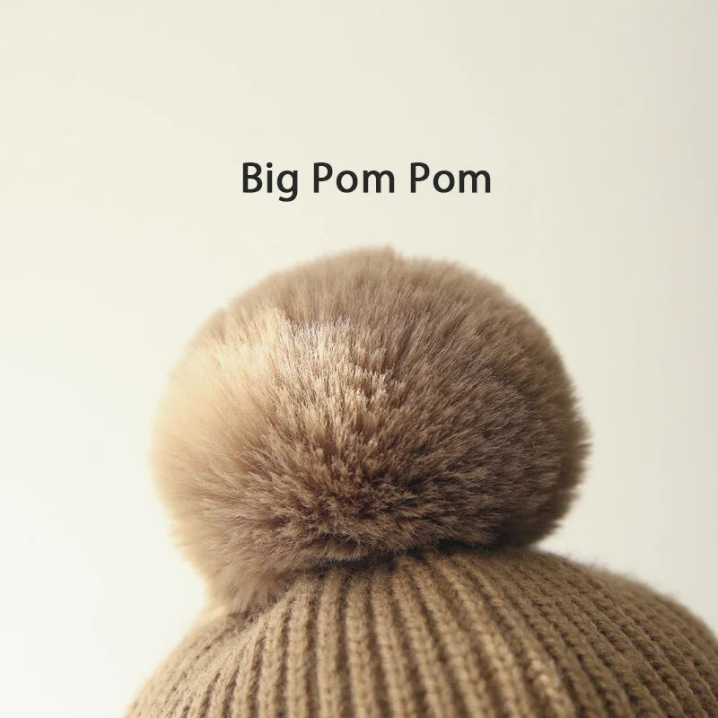 Thick Big Pompom Beanie