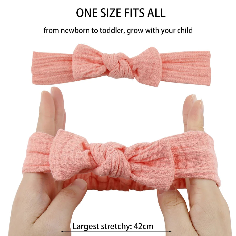 3Pcs Linen Baby Headband