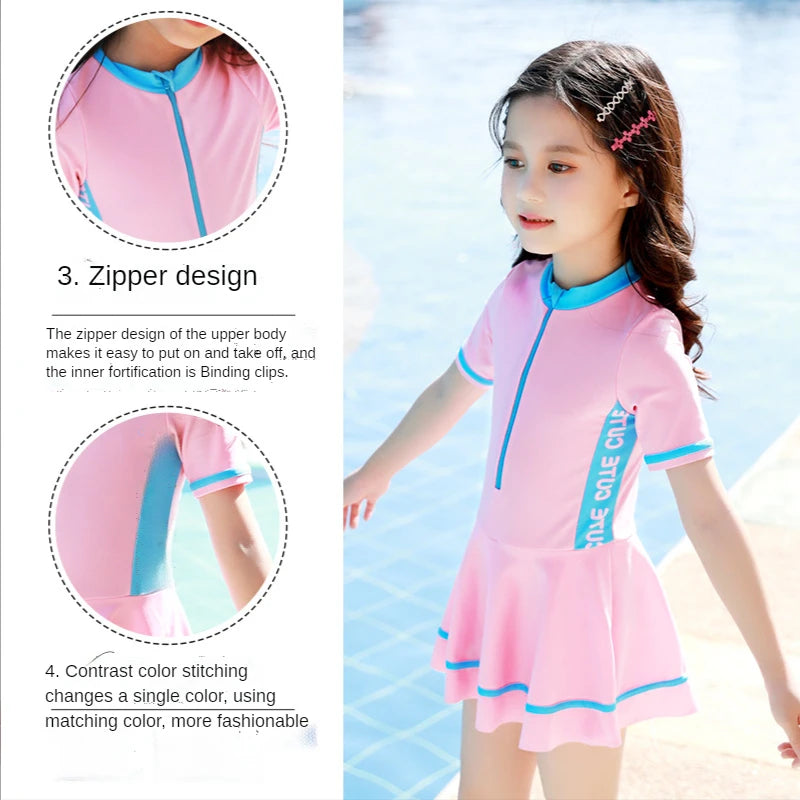 Children One Piece Swimsuit