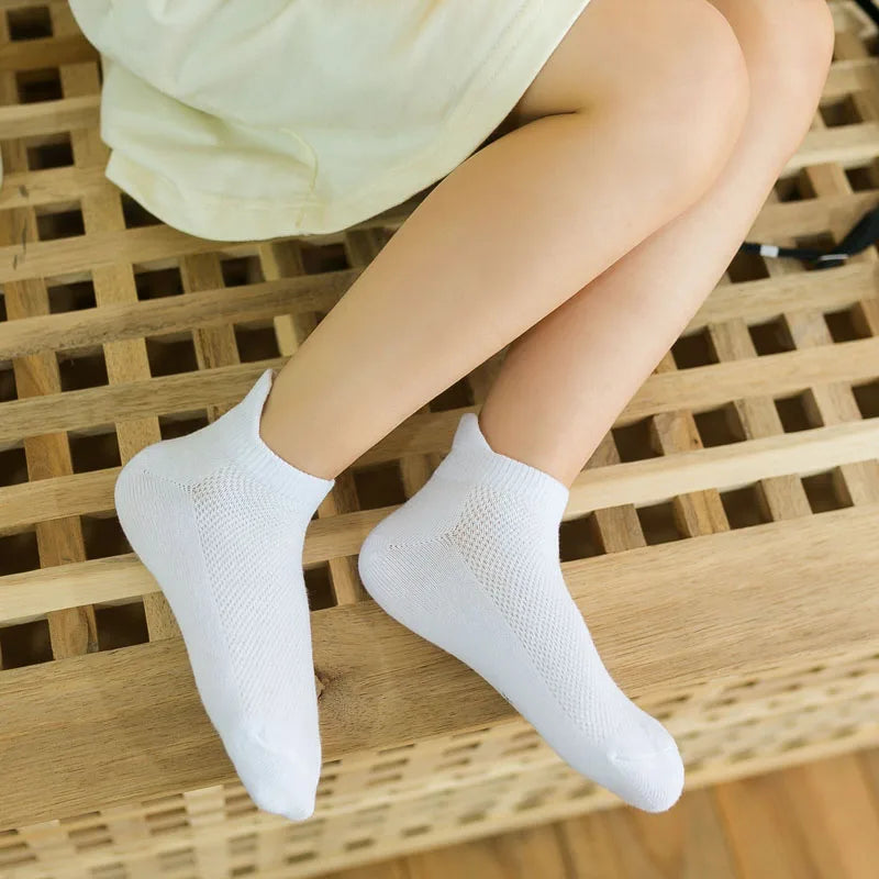 4pc Socks Thin Pure Cotton