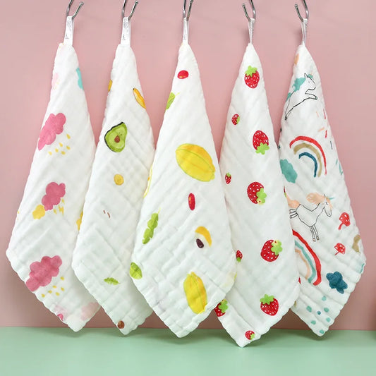 5pcs Towel Muslin Cotton Soft