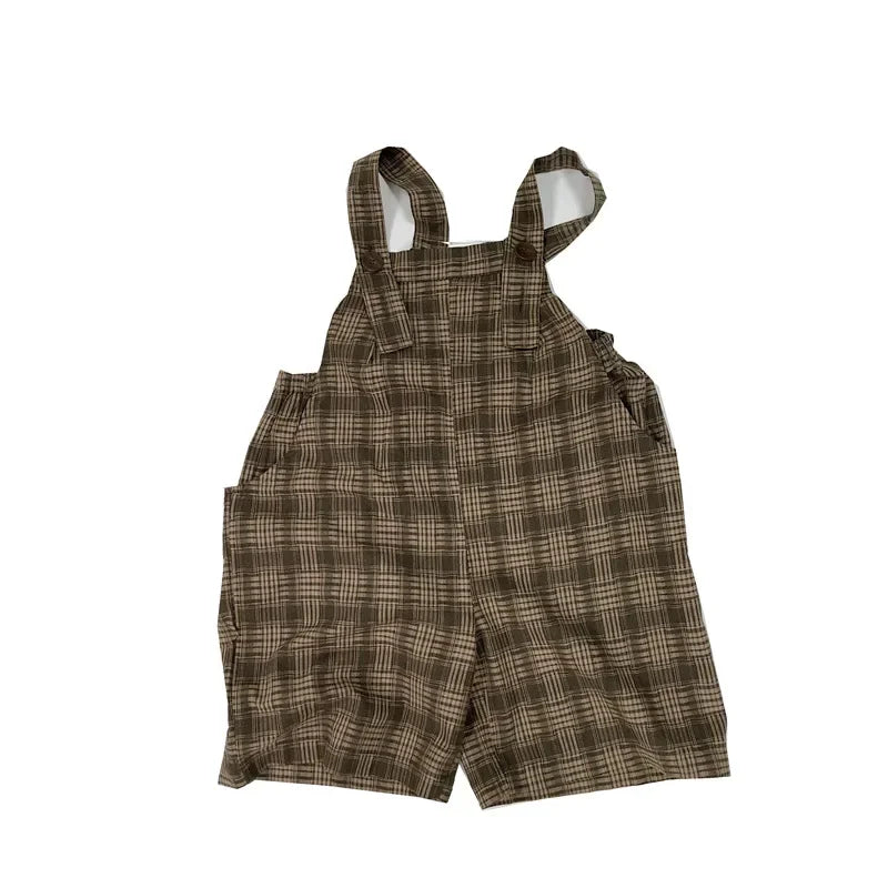 Overalls Vintage Plaid Strap