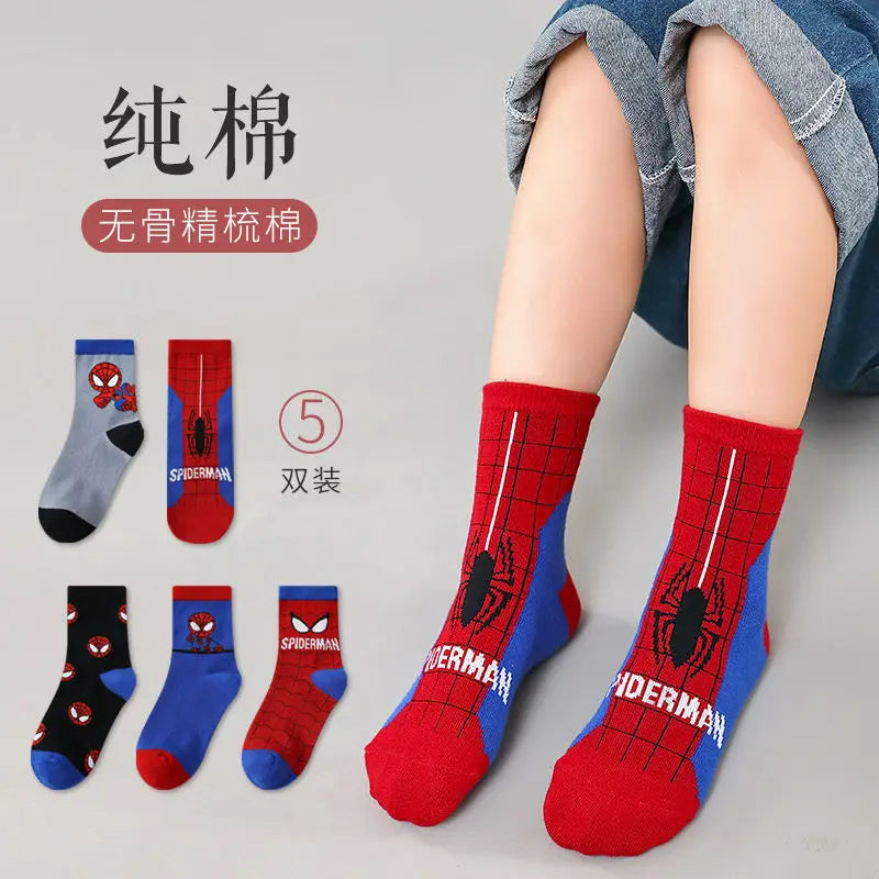 Children Cartoon Spider-Man socks