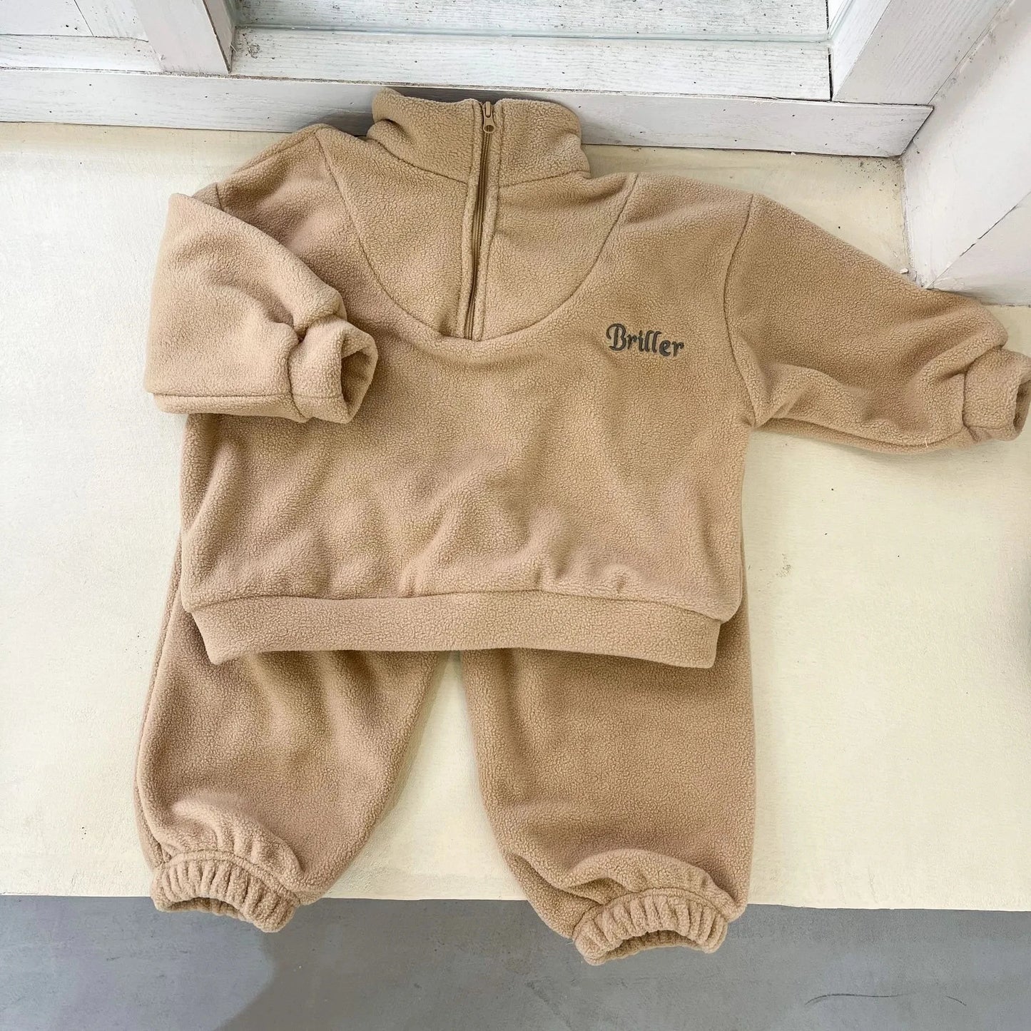 Fleece Sweatshirt, Pants Two Piece