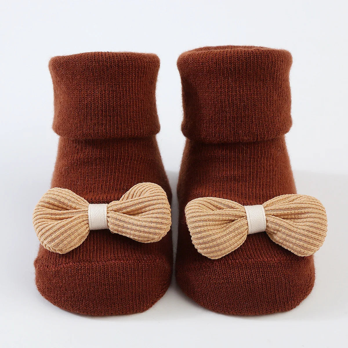 Cute Big Bowknot Floral Non-slip Socks