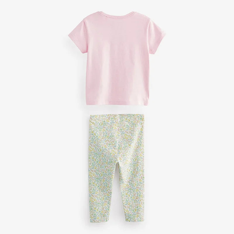 Cartoon Rabbits Tops Pants Cotton