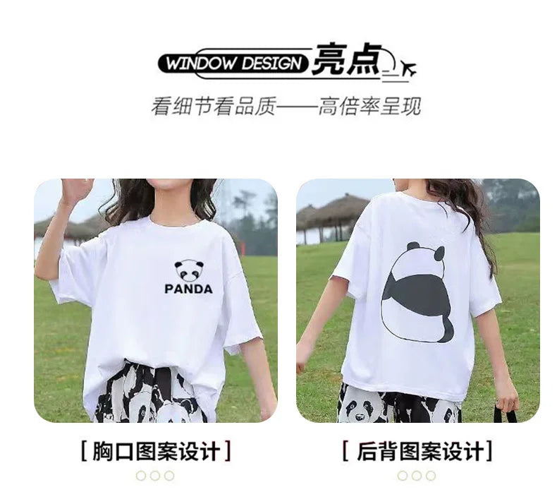 Panda pants and shirt set