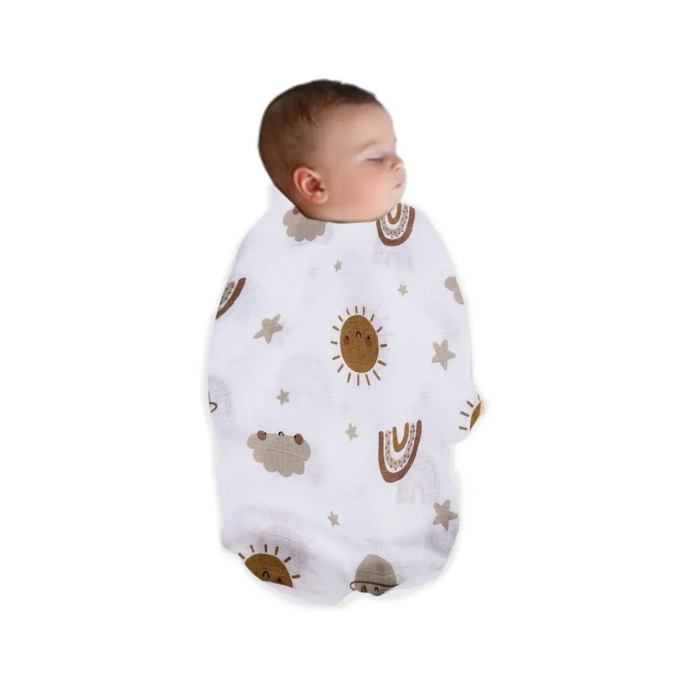 Bamboo Cotton Muslin Swaddle