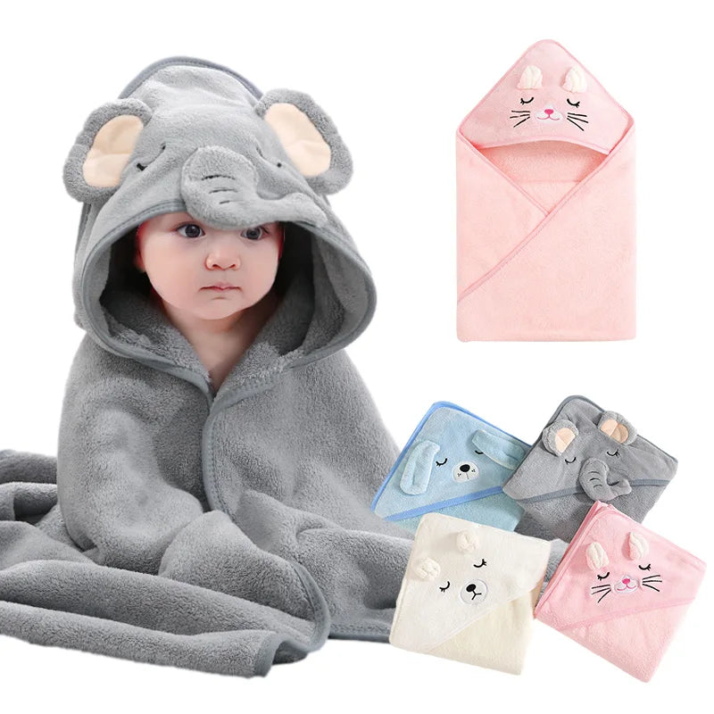 Bath Towels Soft animal Hood