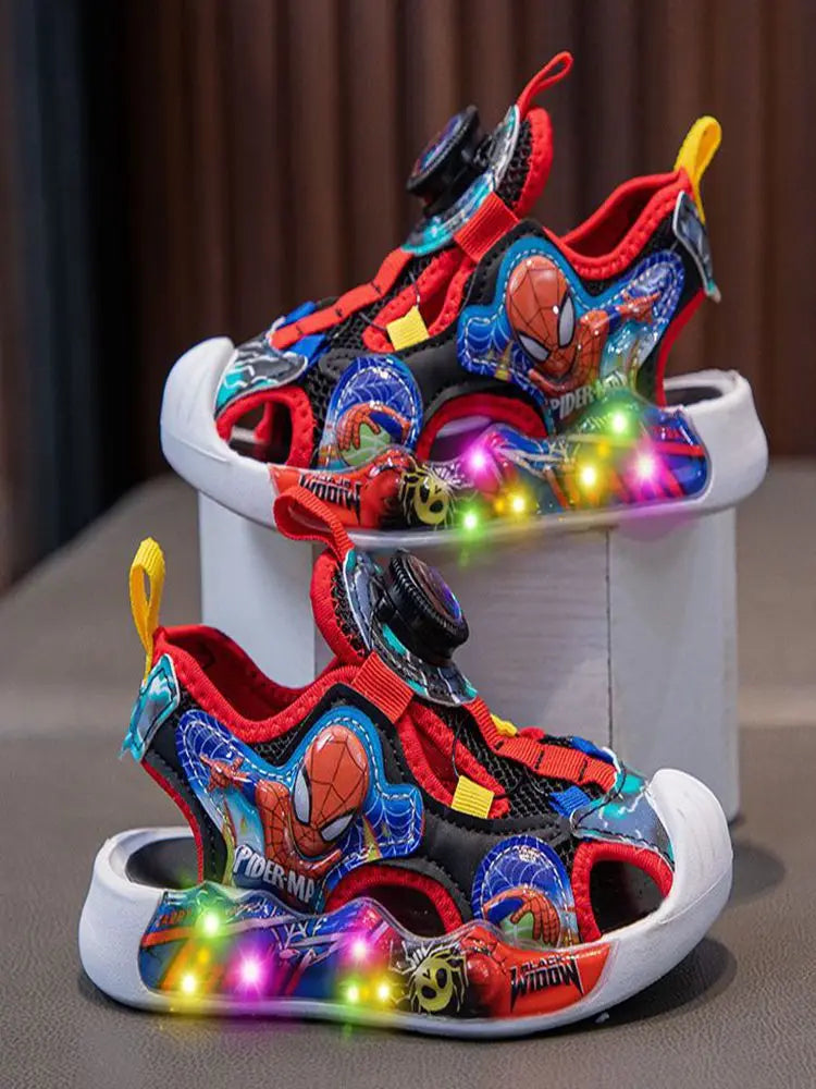 Led Light Spiderman Sandals