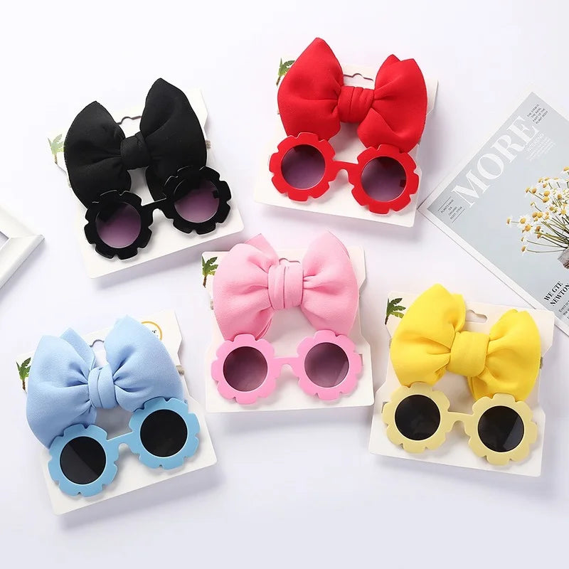 Baby Sunglasses with Hair Band Set