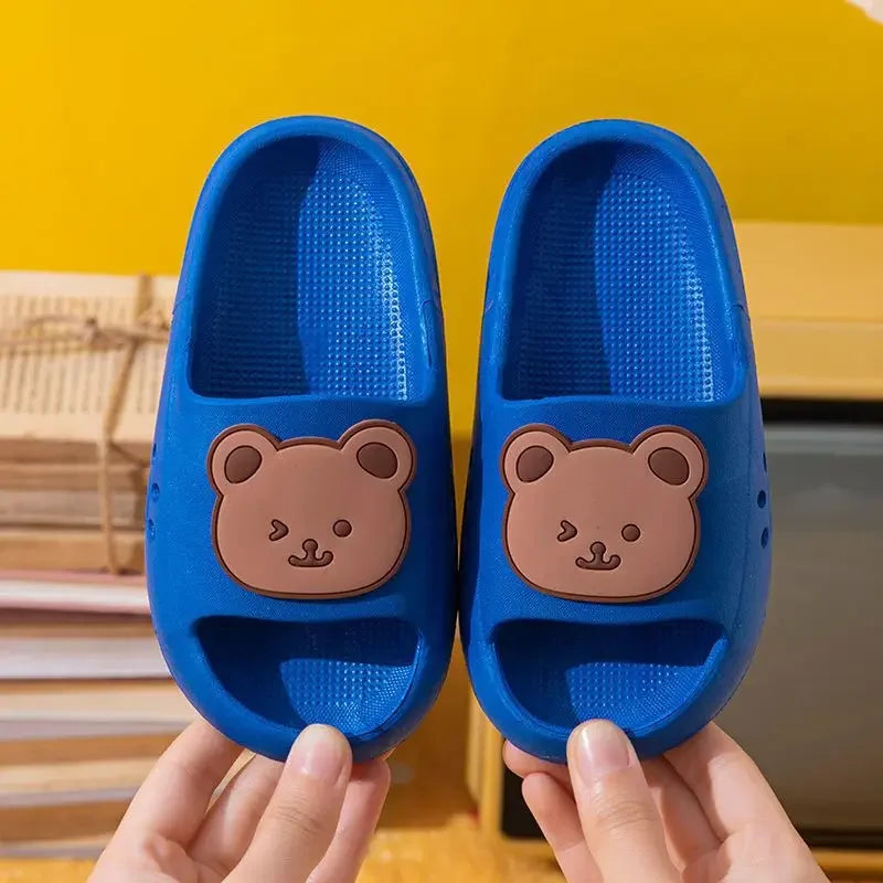 Cartoon Bear Kids Slippers