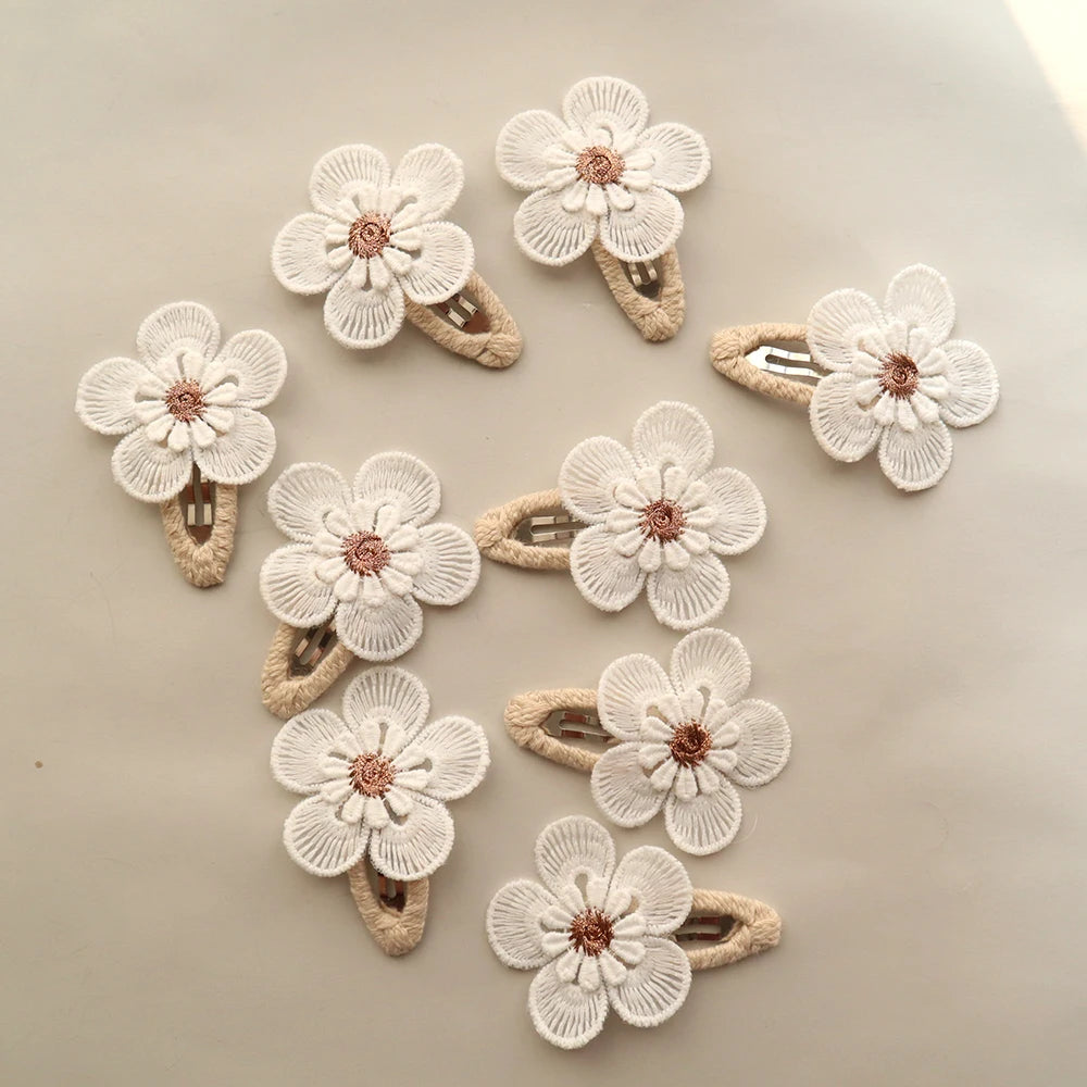 Girl Hair Clips Daisy Flower Hairpins