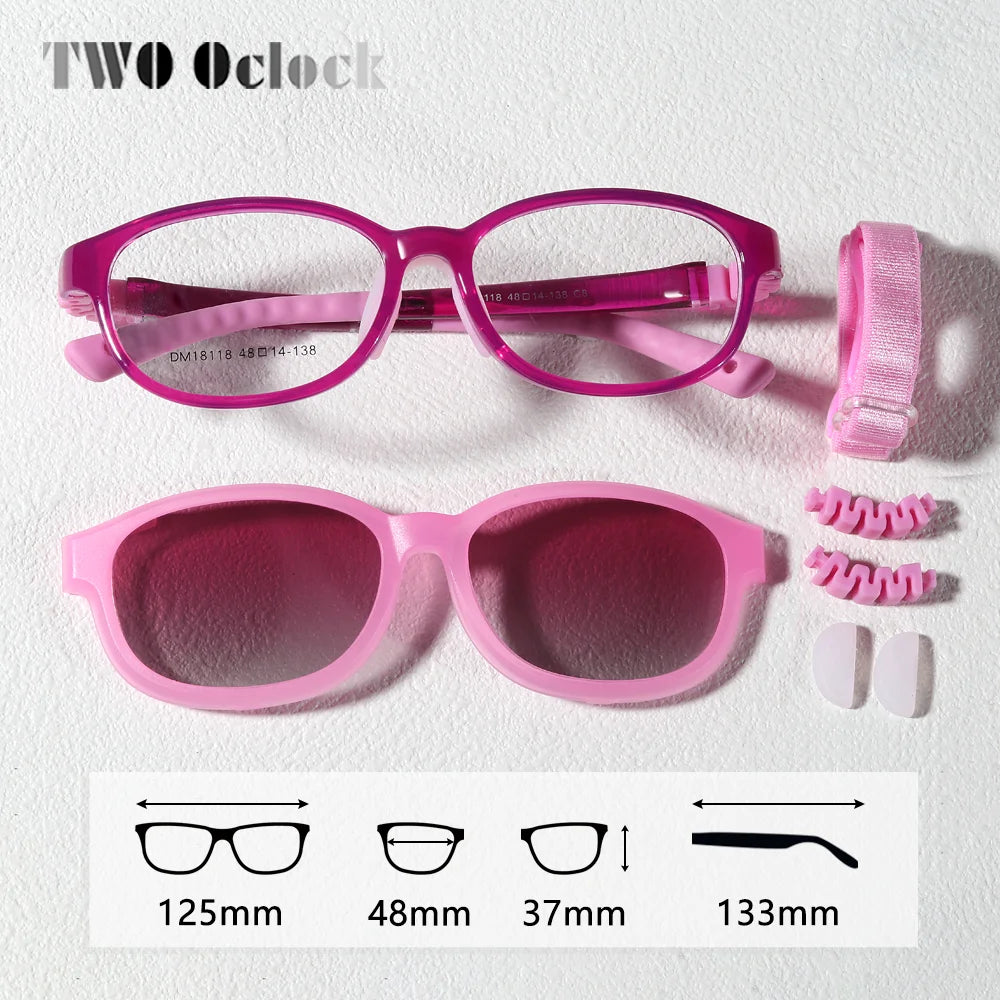 2In1 Kids Sunglasses Clips On Glasses