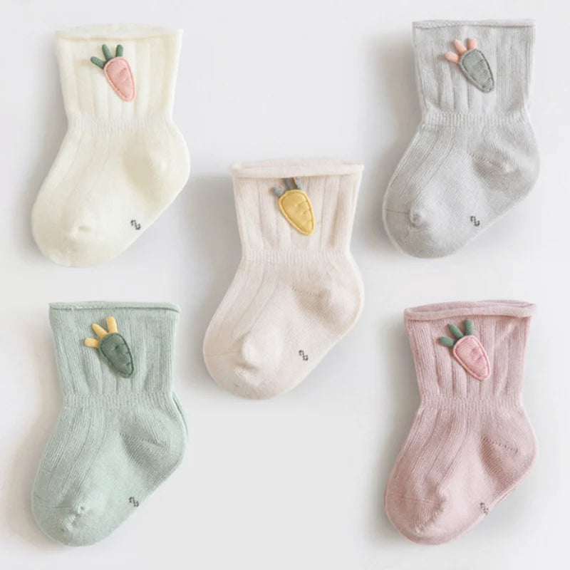 3Pair/Baby Cotton Carrot socks