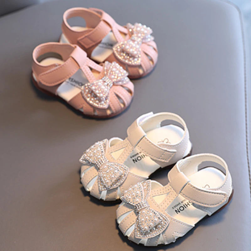 0-24M Baby crystal bow tie Shoes