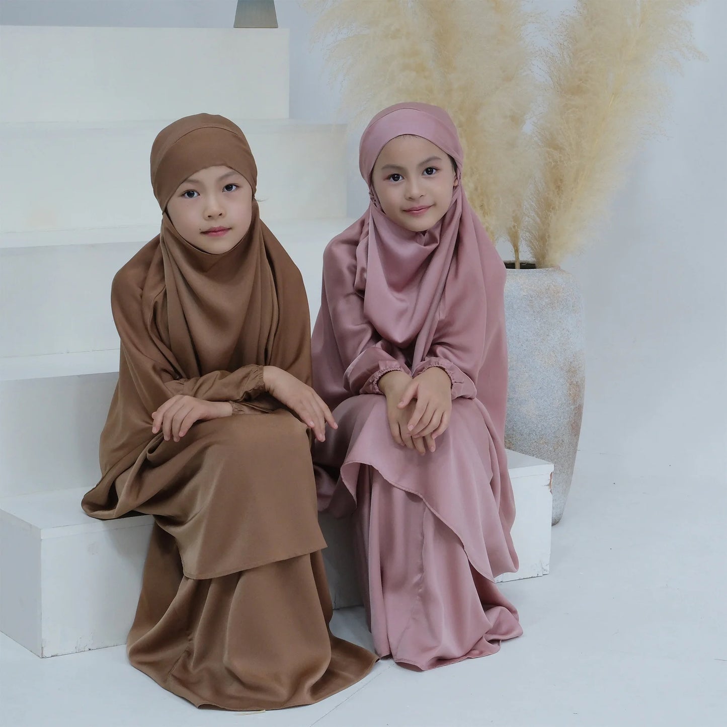 Muslim Hijab Dress Abaya 2PCS