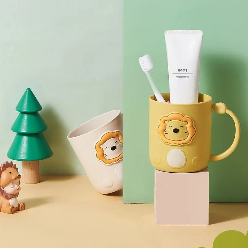 Cute Lion Toothbrush Wash Cups