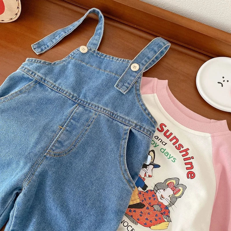 Overalls Bunny Loose Denim Jumpsuit