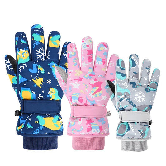 Fleece Lining Ski Waterproof gloves