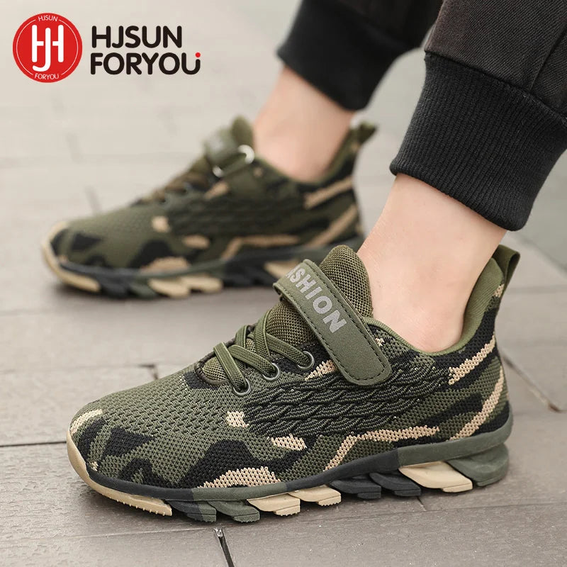 Breathable camouflage sneakers