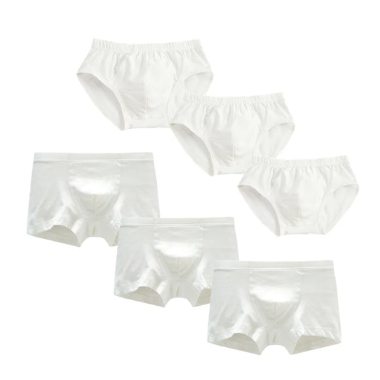 3Pcs White Shorts Cotton Underwear