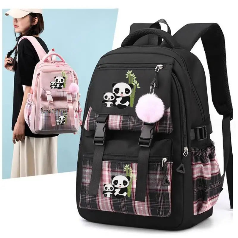 Big Panda Print Kids Bagpack