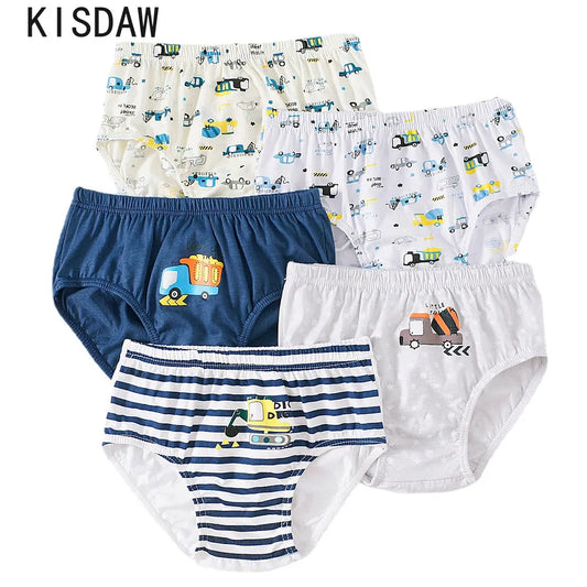 5 Pcs Kids Underwear Soft Cotton