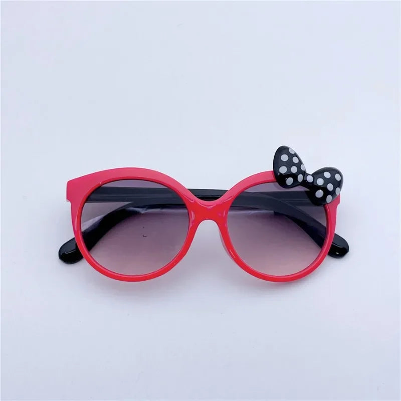 Girls Shiny Bowknot Sun Glasses