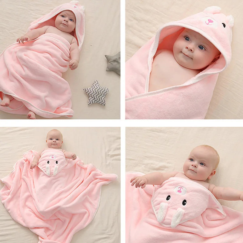 Bath Towels Soft animal Hood