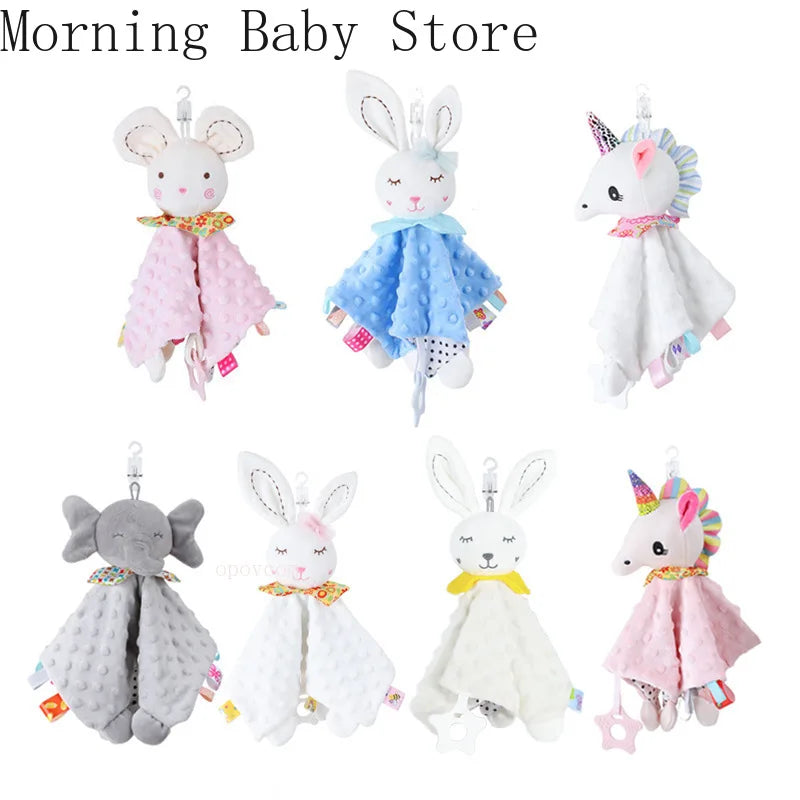 Baby Doll Plush Animal Pacifier Towel