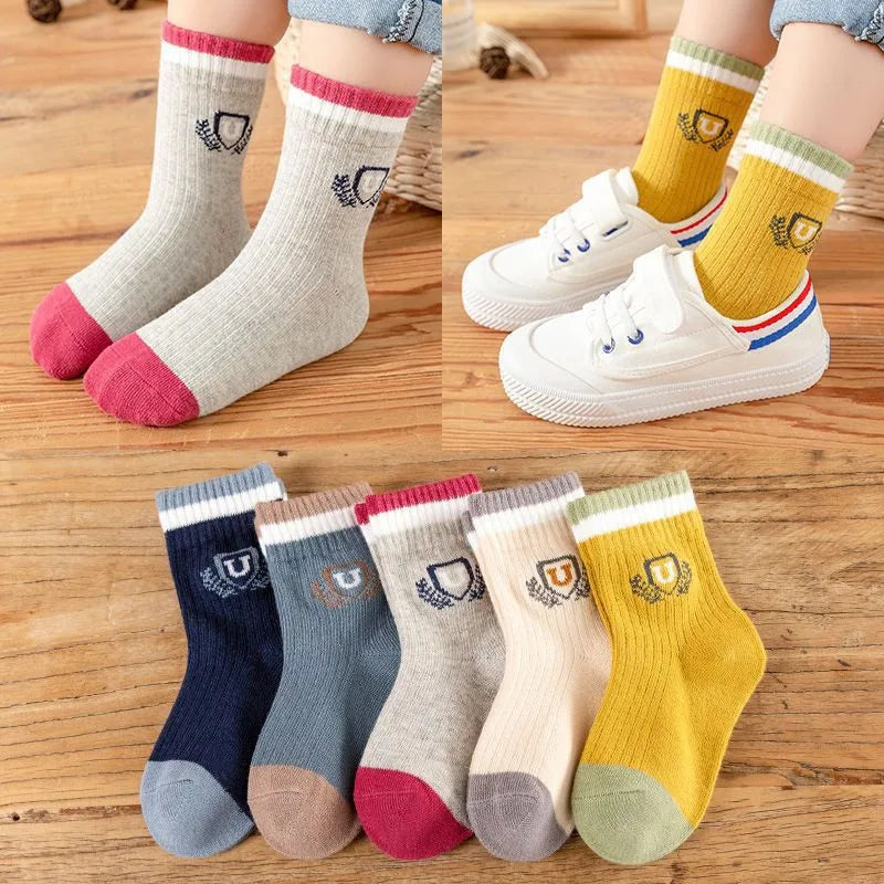 5 Pairs Cotton Socks For Baby