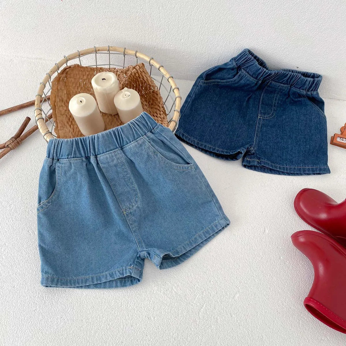 Summer Thin Baby Denim Shorts