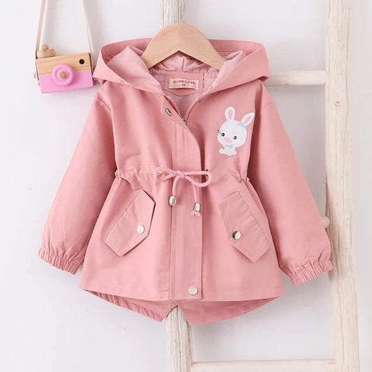 Windbreaker Rabbit Hooded Coat