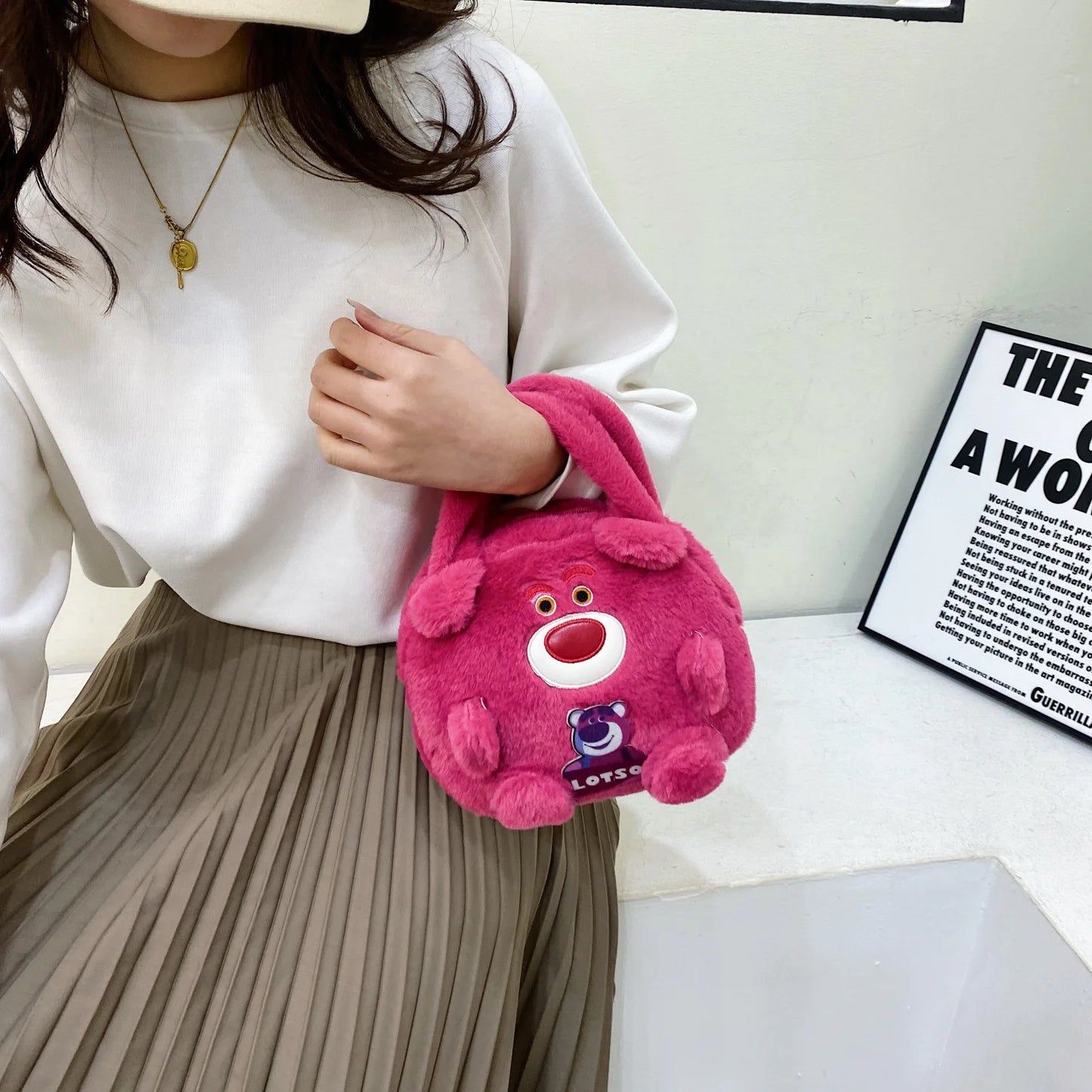 Cute Cartoon Plush Toy Bag