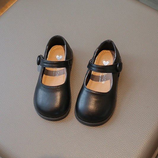 Black School Girl Leather Shoes