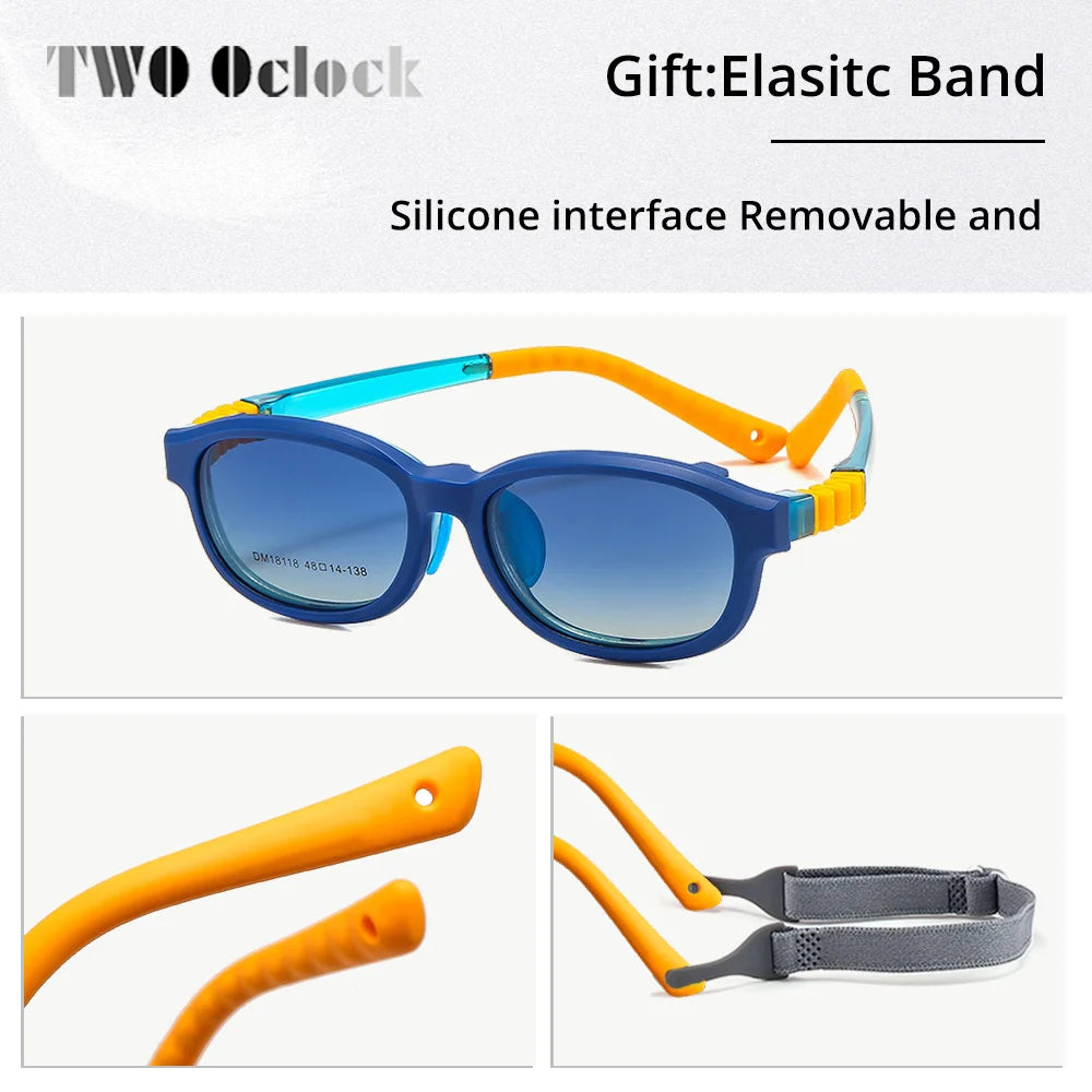 2In1 Kids Sunglasses Clips On Glasses