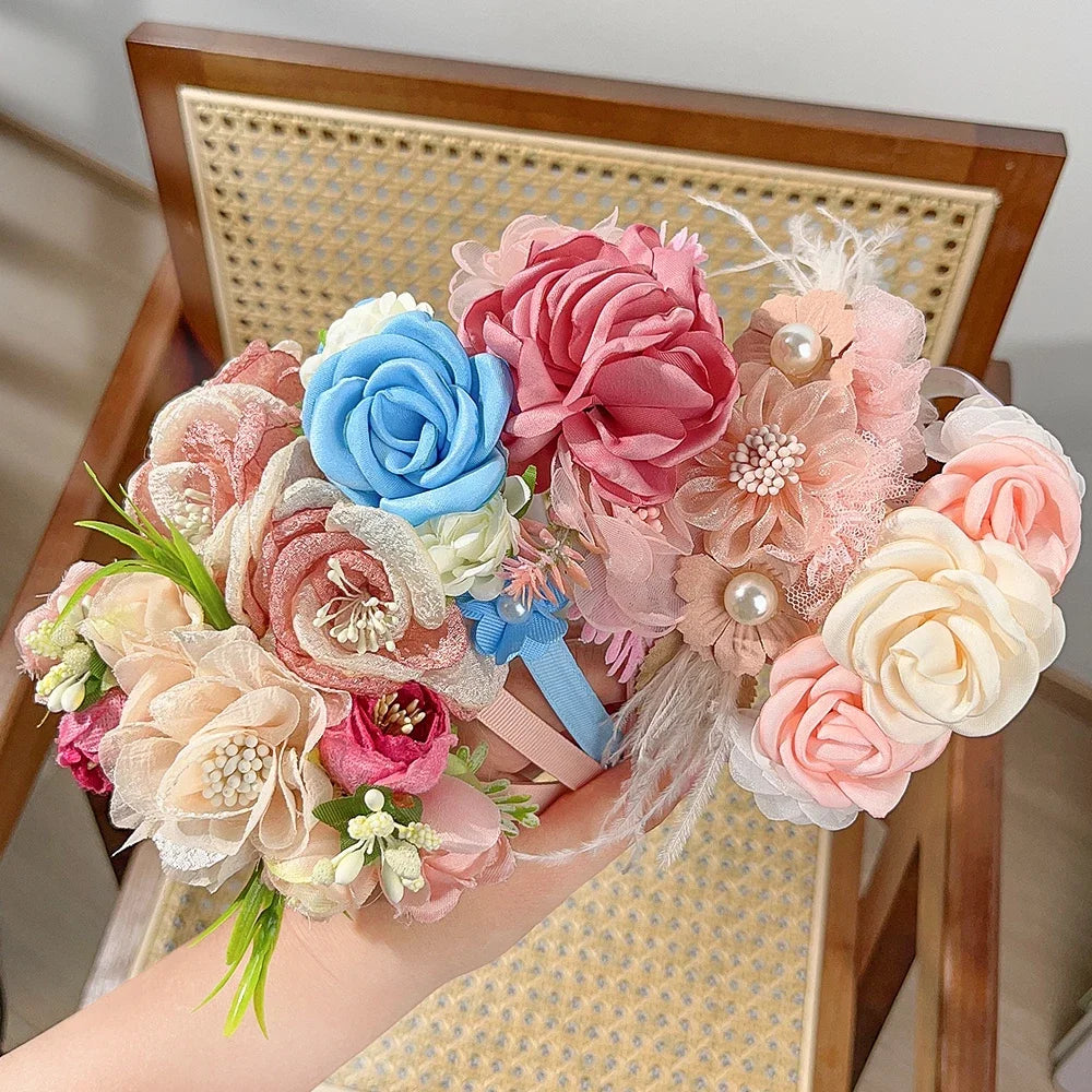 1pcs Artificial Flower crown