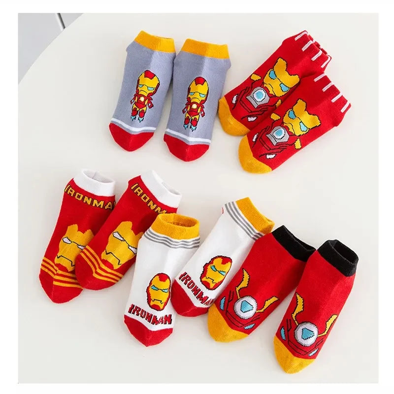 5 Pairs superhero Children Socks