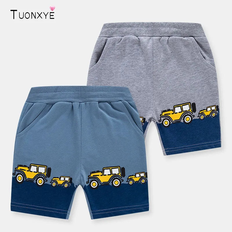 Boys Car print Pocket shorts