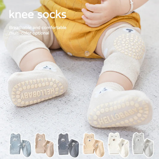 Baby Knee Pads Sock Set Anti Slip