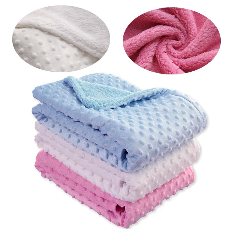 Baby Blankets Fleece Thermal Soft