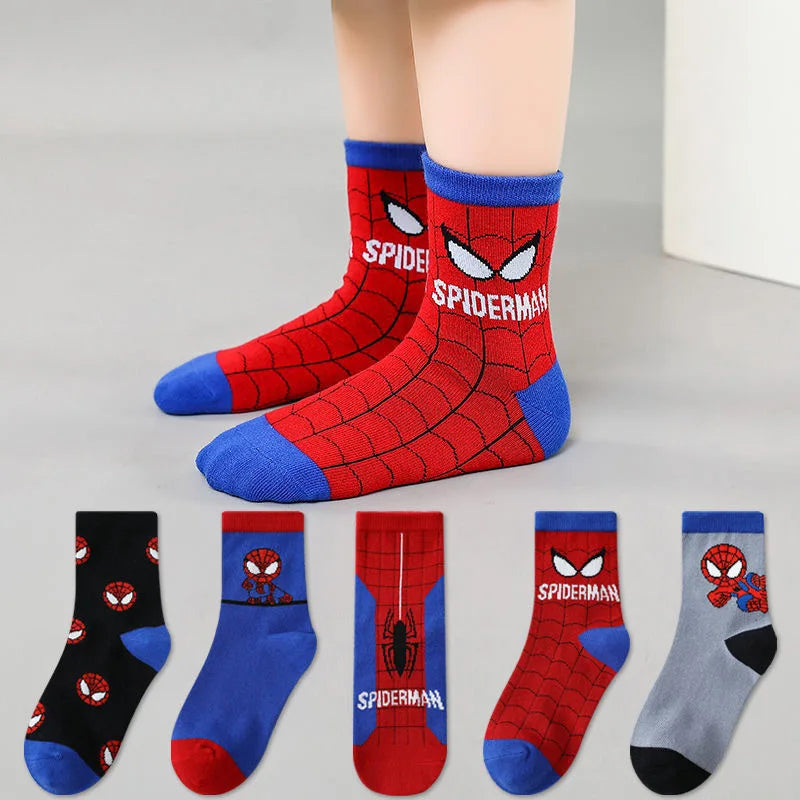 Children Cartoon Spider-Man socks