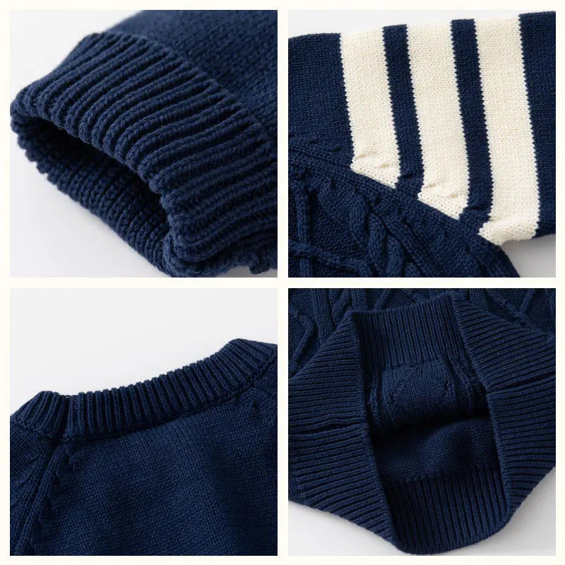 Children Sweater striped sleeve