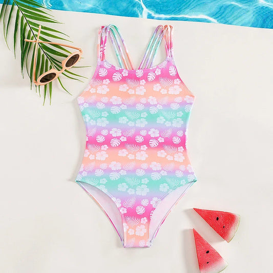 One Piece Swimsuit Floral Beach Wear