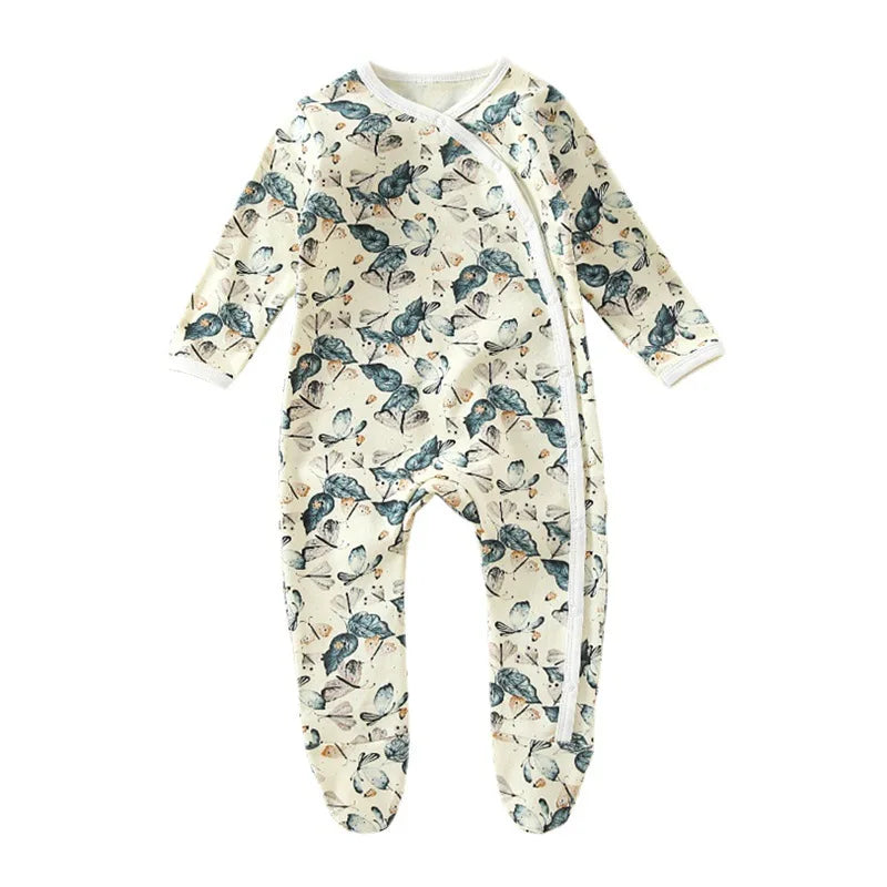 0-24M Long Sleeve Cotton Jumpsuit