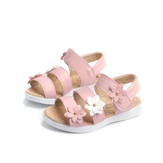 Girls Platform Flats Flower Shoes