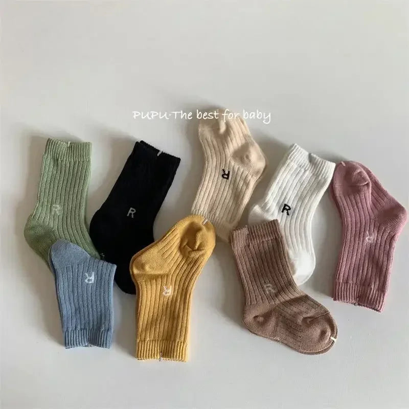 4Pair Kids Sock Letters